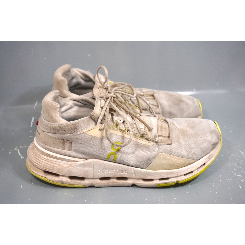 On Cloud Cloudnova 2 Mens Size 10 White/Limelight Running Athletic Shoes